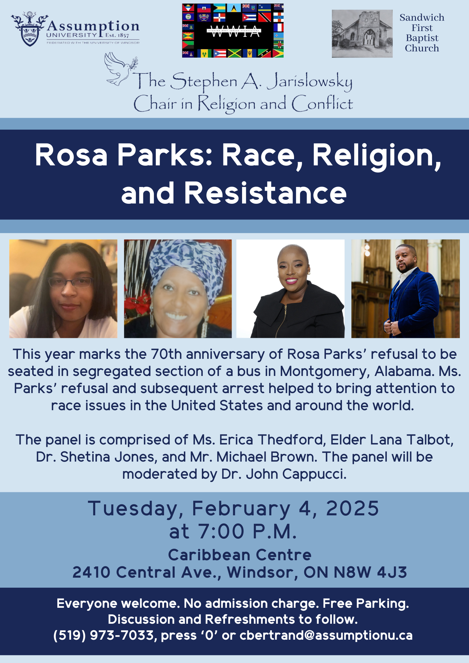 Rosa Parks Event Poster