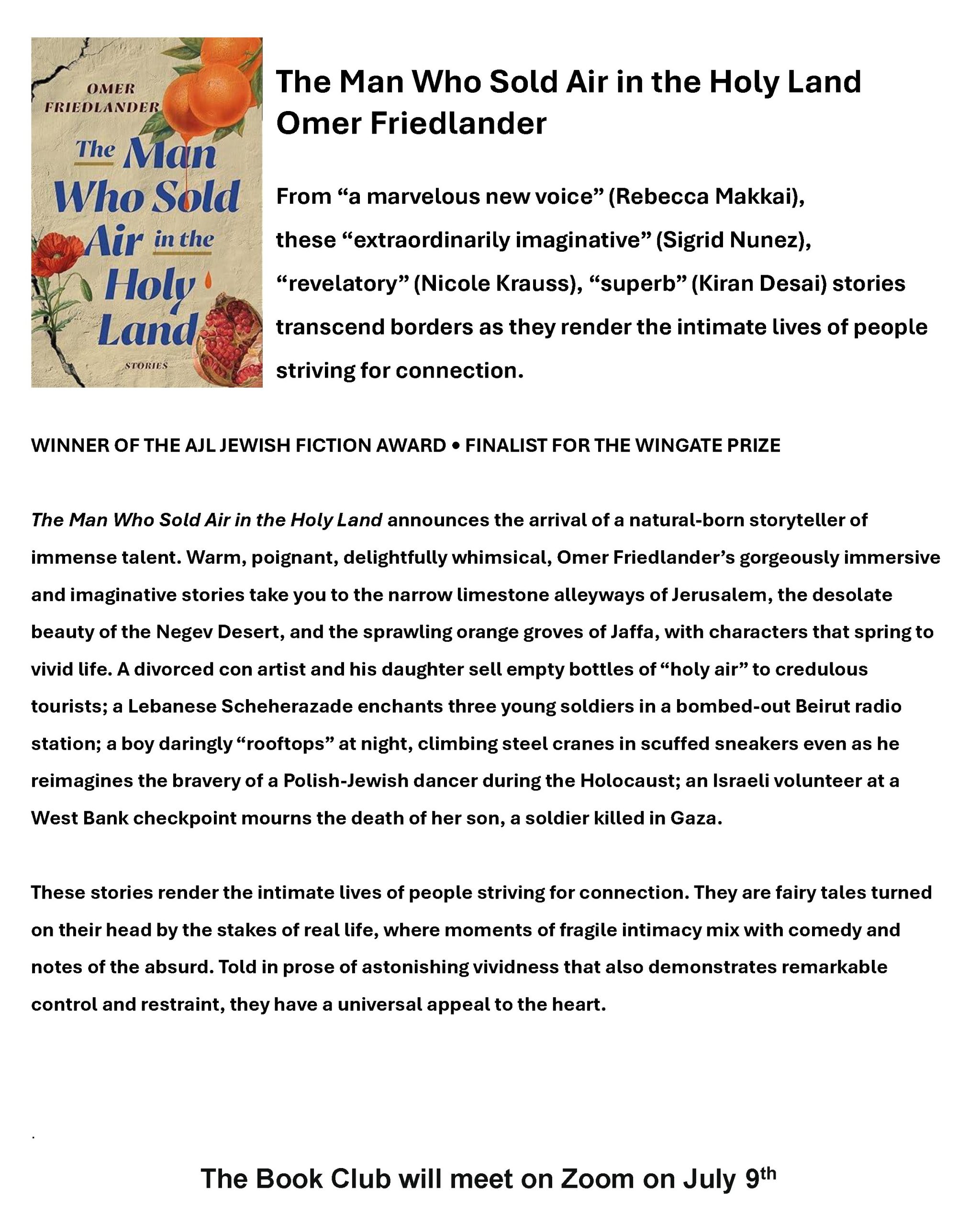 Book Club July