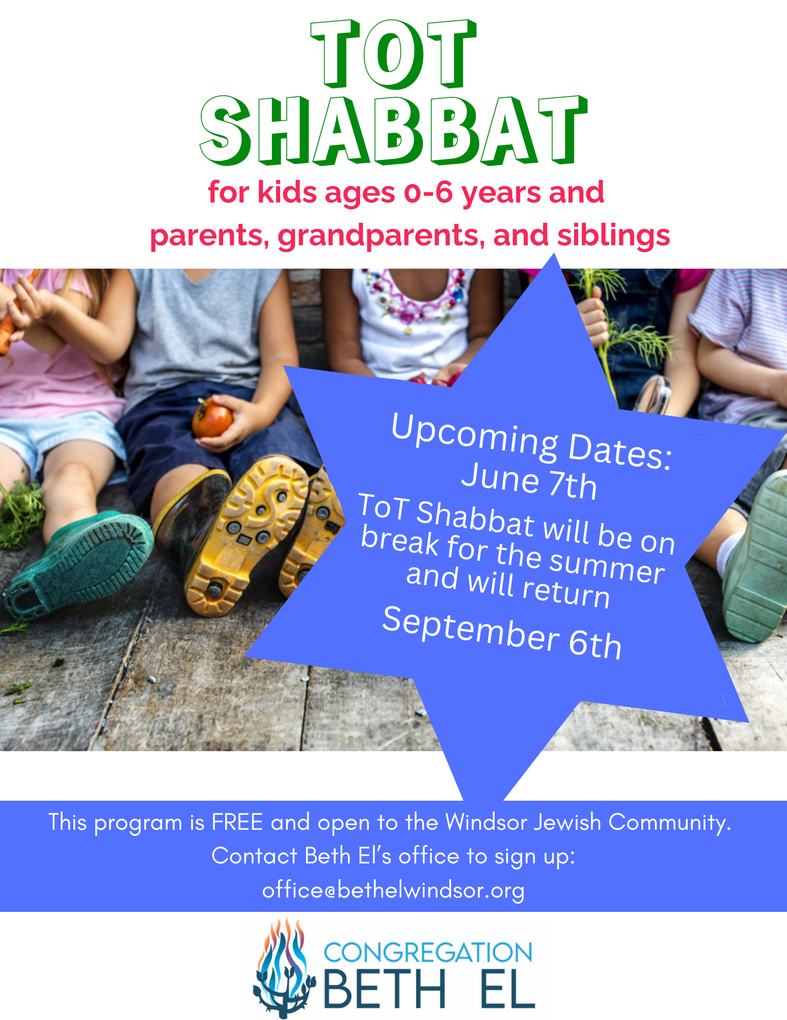 JUNE SUMMER TOTSHABBAT