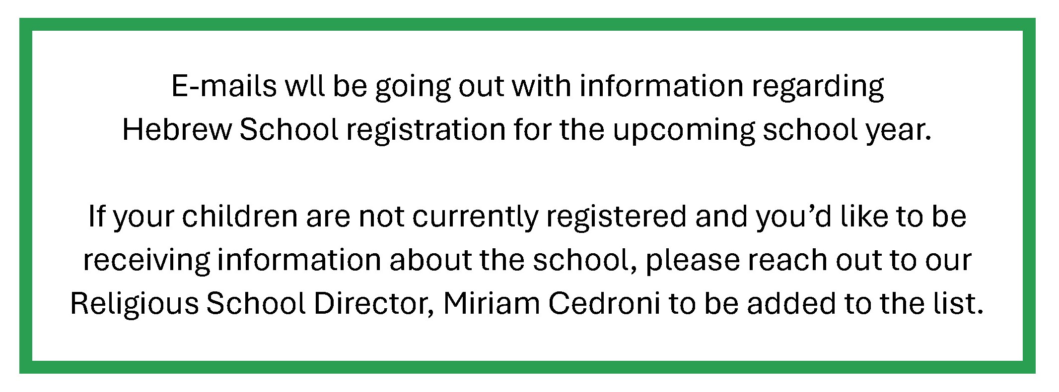 school notice