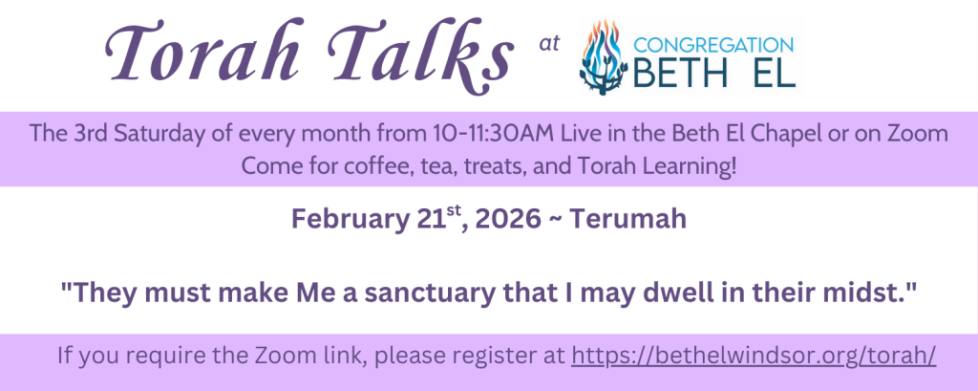 FEBRUARY TORAH TALKS TEMPLATE